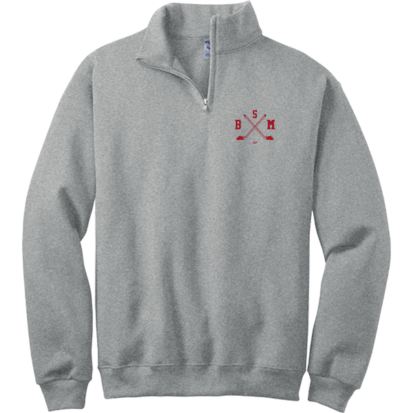 BSM Hockey NuBlend 1/4-Zip Cadet Collar Sweatshirt