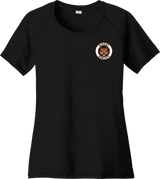 Biggby Bobcats Ladies PosiCharge Tri-Blend Wicking Scoop Neck Raglan Tee