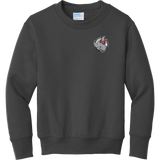 CT Whalers Tier 2 Youth Core Fleece Crewneck Sweatshirt