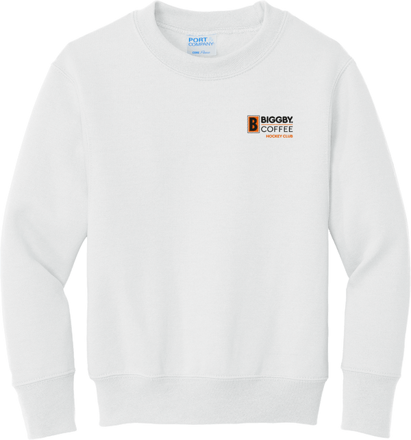 Biggby Coffee Hockey Club Youth Core Fleece Crewneck Sweatshirt