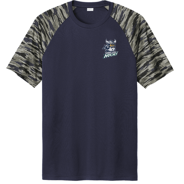 Hard Edge Hockey Drift Camo Colorblock Tee