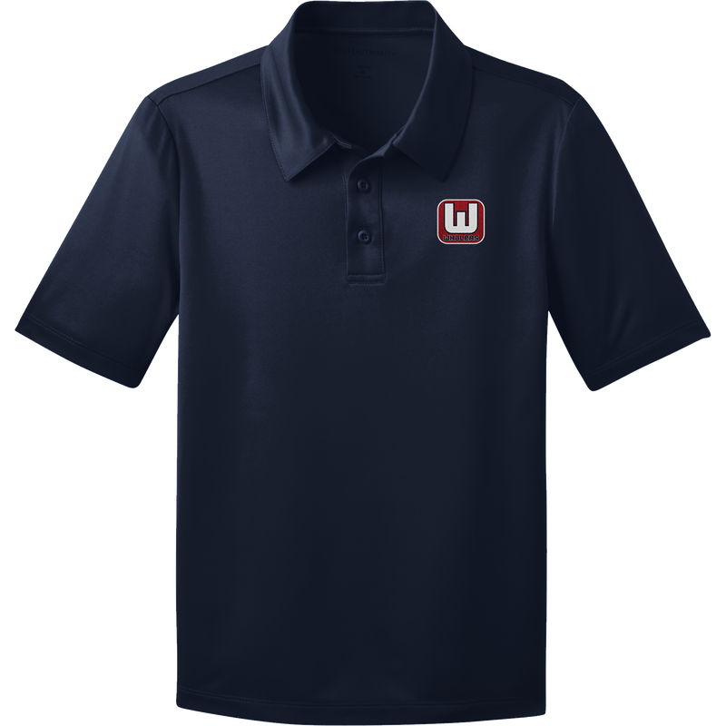 CT Whalers Tier 1 Youth Silk Touch Performance Polo