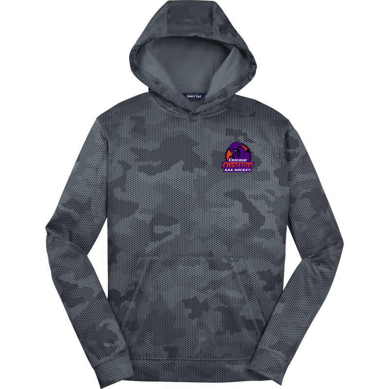 Chicago Phantoms Youth Sport-Wick CamoHex Fleece Hooded Pullover